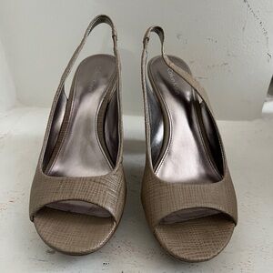 Calvin Klein Brown Wedged Heels